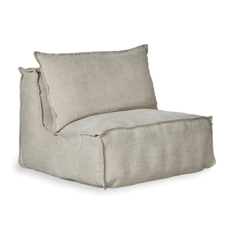 Quax Linen Lounger, Beige