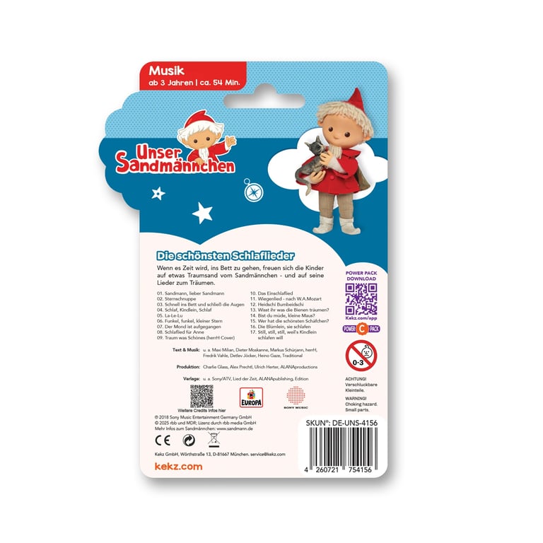 Kekz Audiochip Unser Sandmännchen - Die schönsten Schlaflieder 1