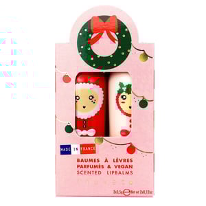 Inuwet Duo Christmas Geschenkset - Lip Balms - mango and candy cane scent