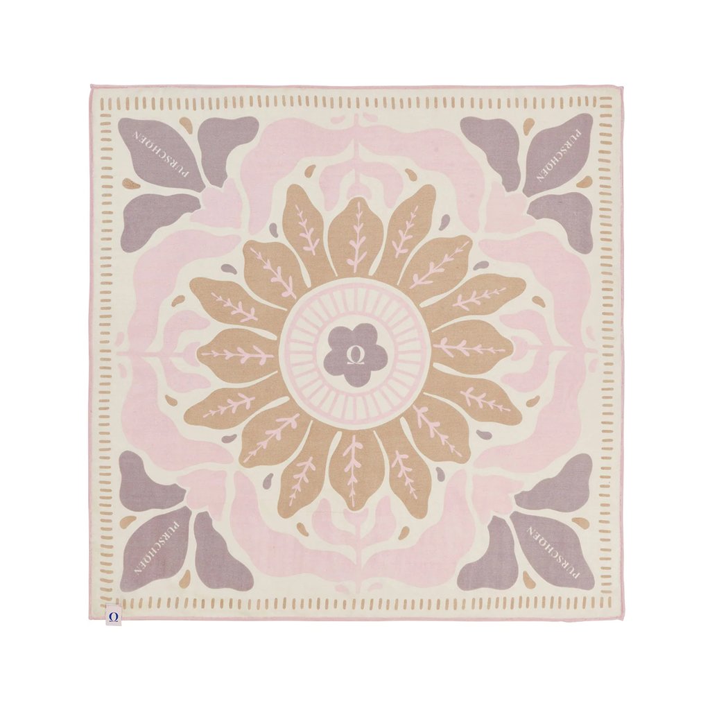 Purschoen Seide Nicki-Tuch Flower, puder rose