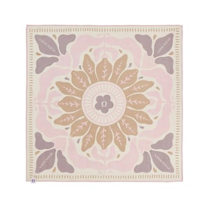 Purschoen Seide Nicki-Tuch Flower, puder rose