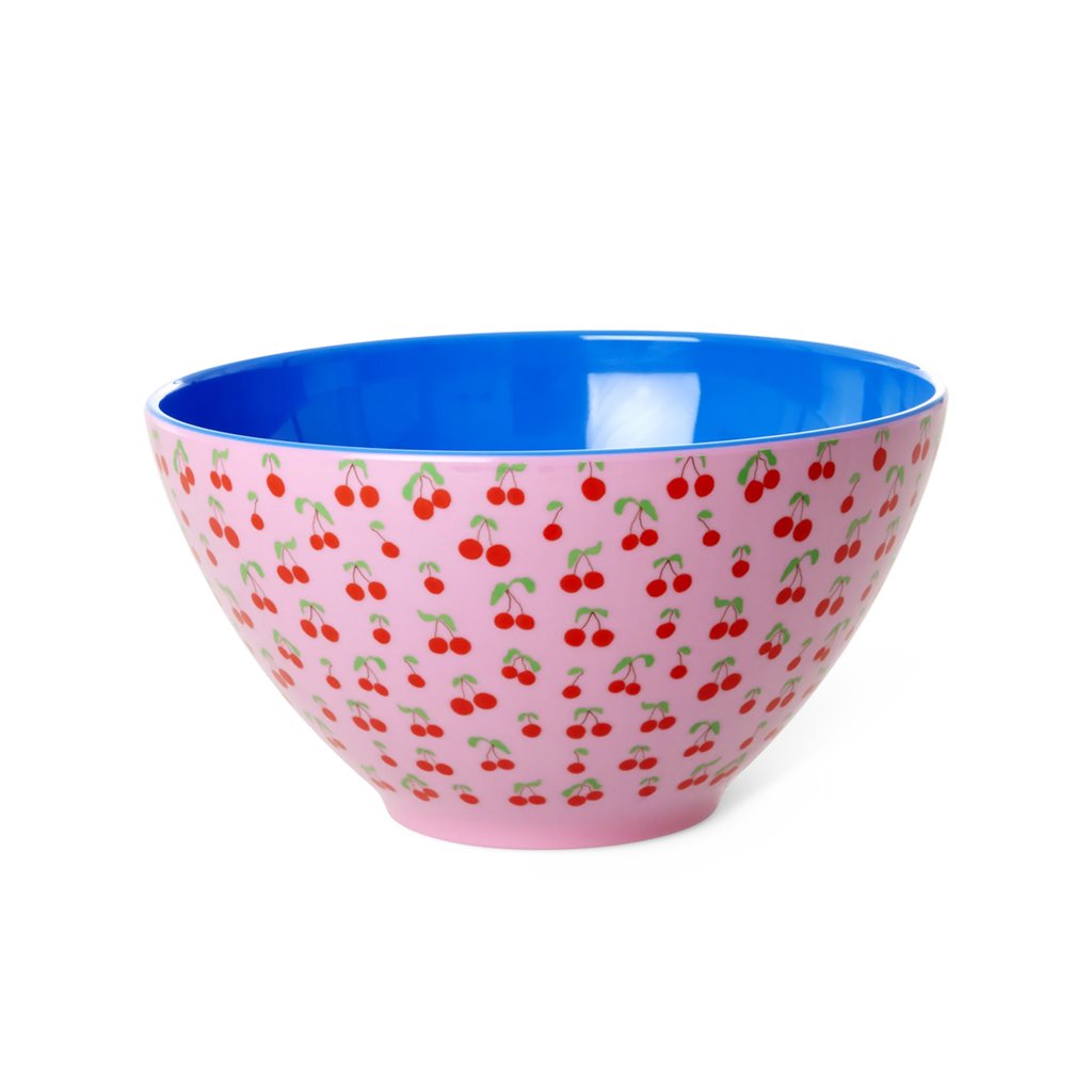 Rice Melamin Salat Schüssel mit Cherry Love Print, pink