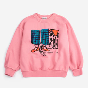 Bobo Choses Sweatshirt Dog Friendship, pink