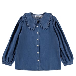 Molo Jeansbluse Robbin, Mid Blue Wash
