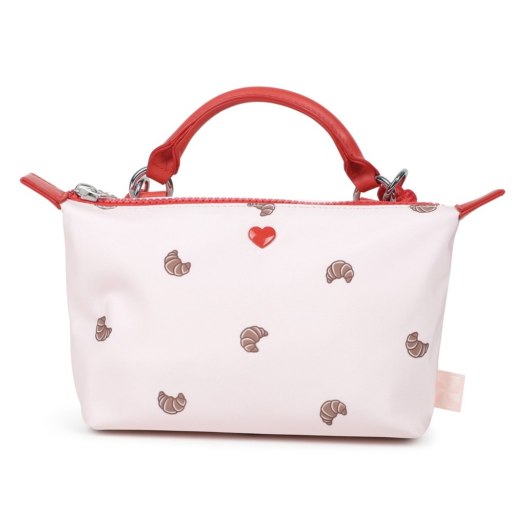 Kids around Handtasche Croissant Lover, hell rose