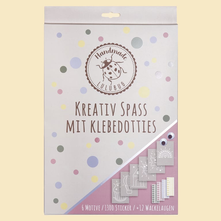 Lulubug Kreativ Set mit Klebe Dotties Pastell