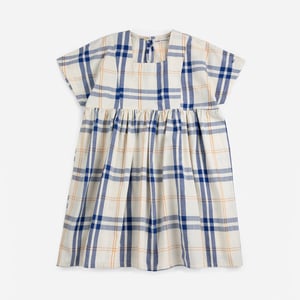 Bobo Choses Kleid Fun Tartan, offwhite