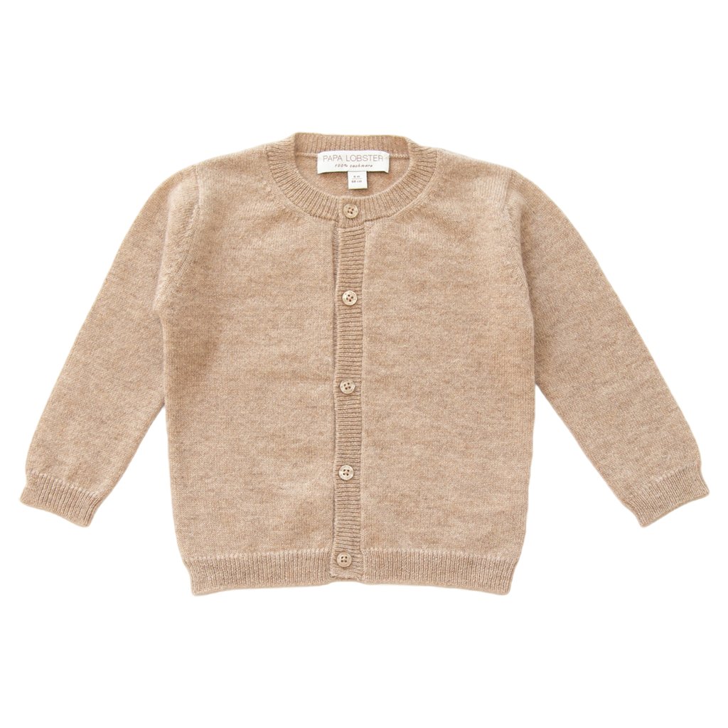 Papa Lobster Cardigan Strickjacke Kim, beige mélange