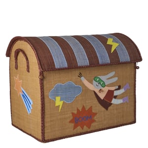 Rice Raffia Large Aufbewahrungshaus mit Hero Theme, tea