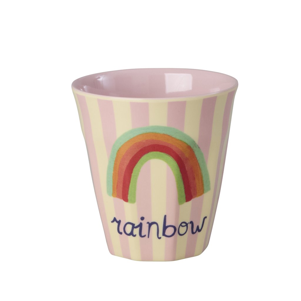 Rice Melamin Kleiner Kinderbecher, Rainbow Print