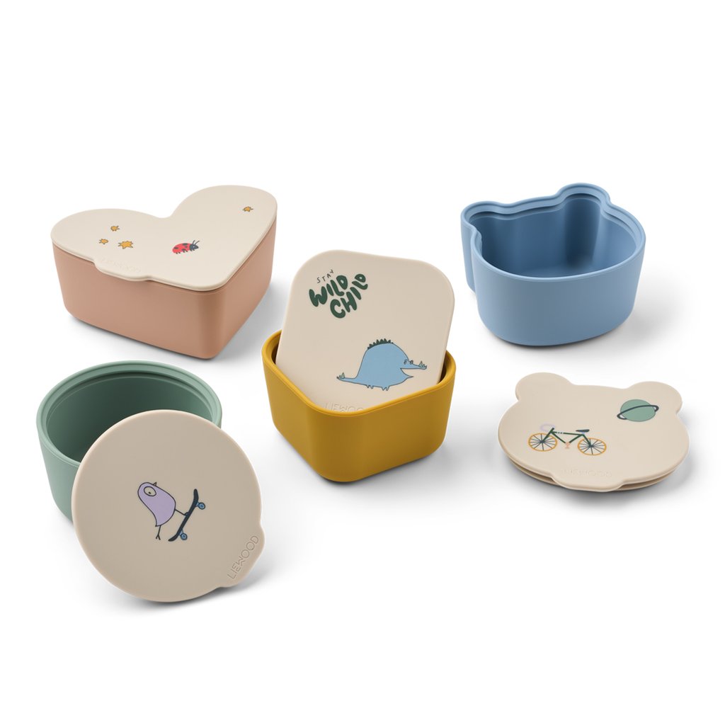 Liewood Snack Box Set Toto (4er-pack), Tamtam/ Sandy