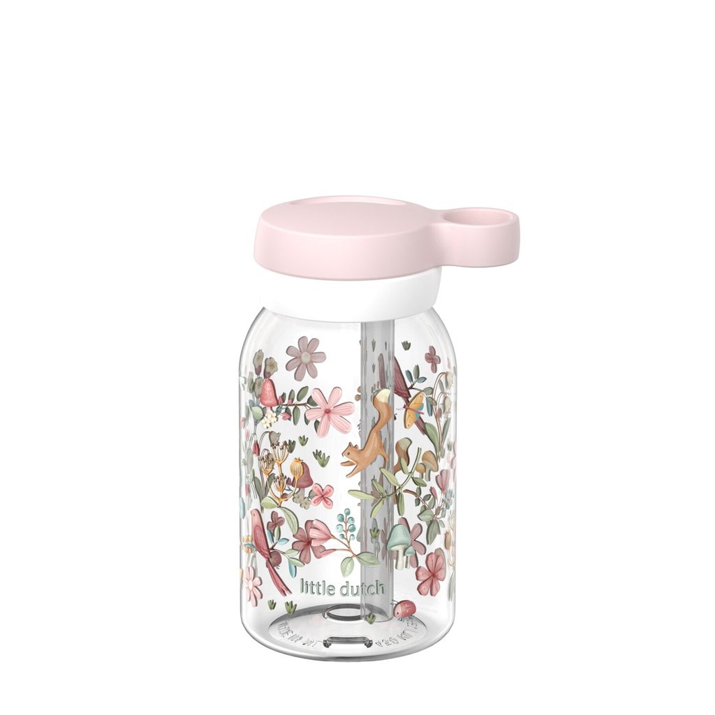 Mepal Trinkflasche Campus mit Trinkhalm 450 ml, Little Dutch Fairy Wonders