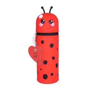 Lulubug Silikon Federmäppchen Marienkäfer Ruby