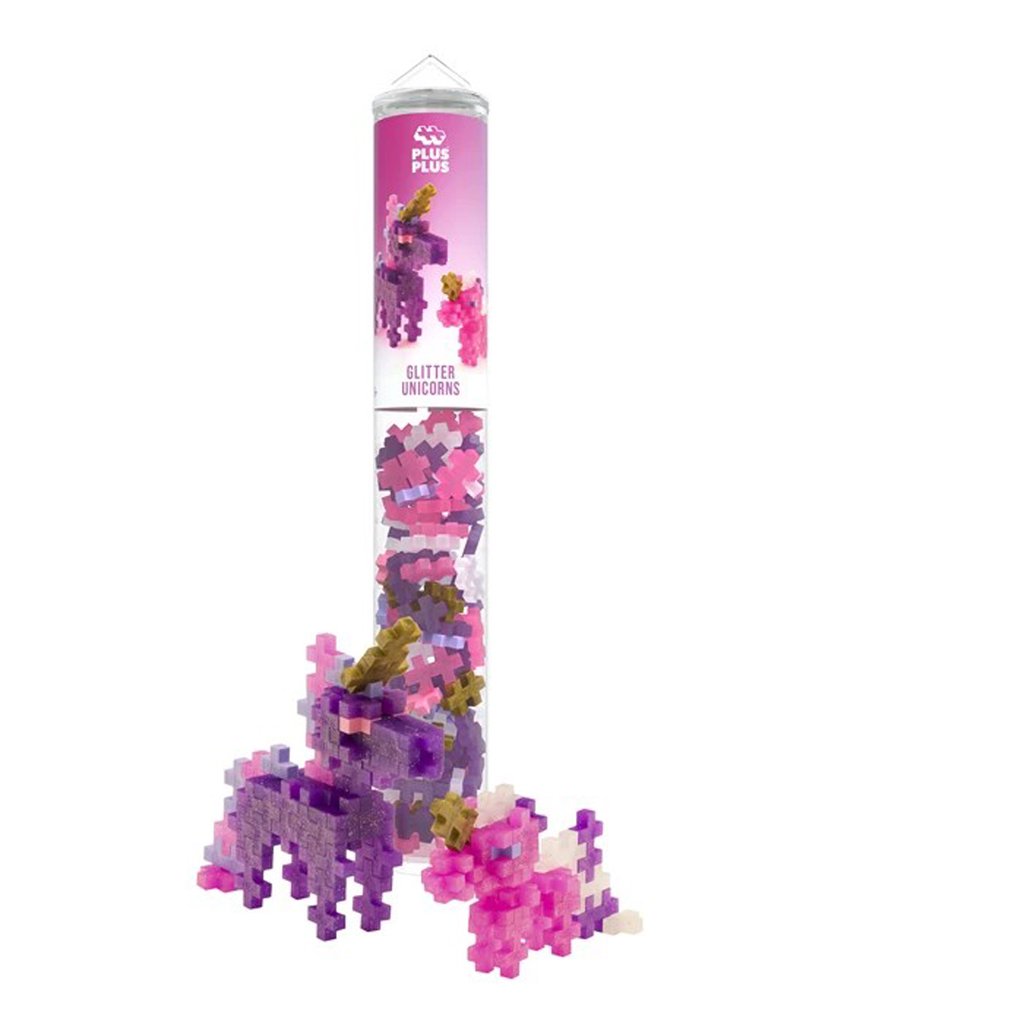 Plus-Plus 100 Kreativ Bausteine Glitzer Einhorn
