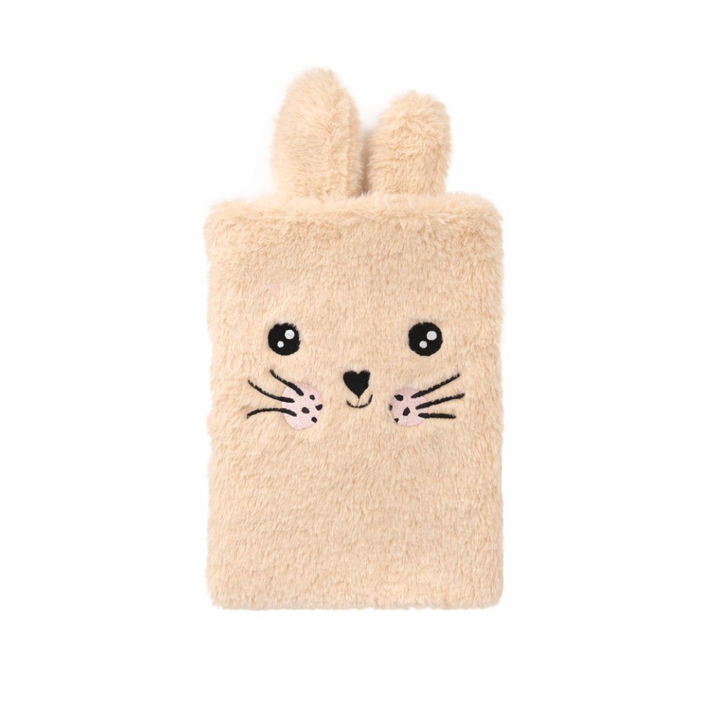 Lulubug Plüsch Notizbuch Hase Hoppy beige