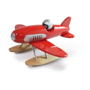 Vilac Wasserflugzeug aus Holz Rot