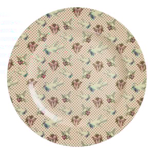 Rice Melamin Servierplatte Dove Print