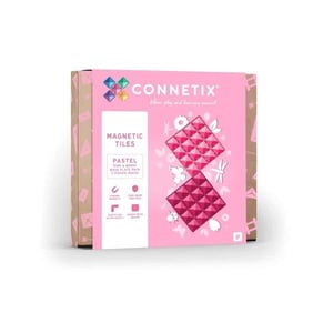 Connetix Transparente Grundplatte (2 Stück) Berry