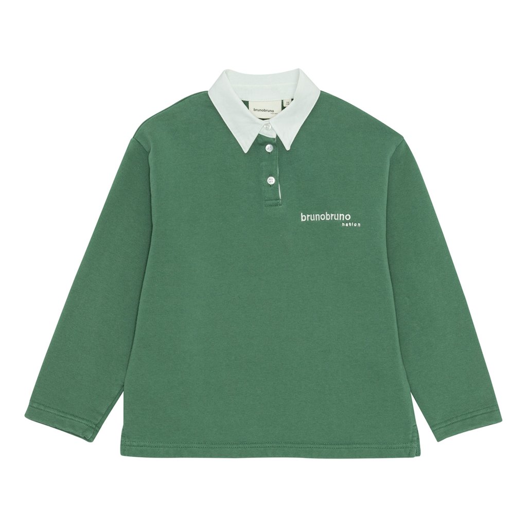 Brunobruno nation Polo Sweatshirt Dana, Myrtle Green