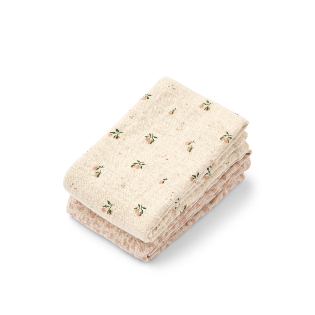 Liewood Musselintuch Lewis 2er Pack Mini leo Mini peach Mix