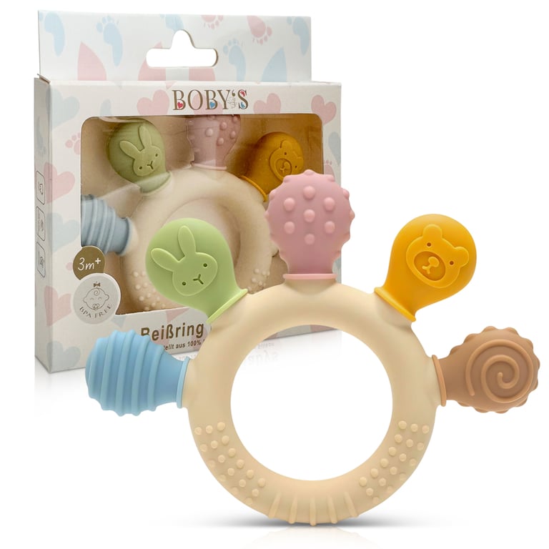 Boby's Beißring-Greifling-Zahnungshilfe