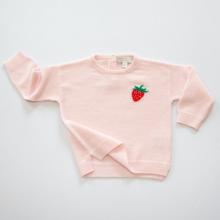 Papa Lobster Pullover Strawberry, rosé + mehrfarbig