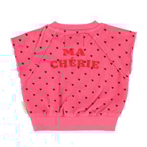 Piupiuchick Ärmelloses Frottee-Sweatshirt, cherry print 1
