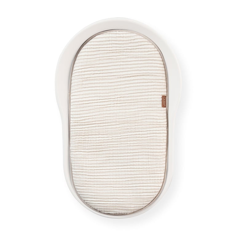 Quax Mamee Inlay Cushion, Natural Collection Stripes