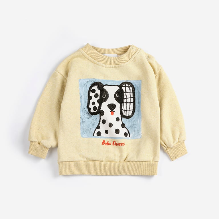 Bobo Choses Sweatshirt Van Dog, yellow