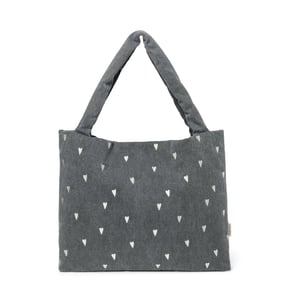 Studio Noos Denim Mom-Bag Grey, Hearts