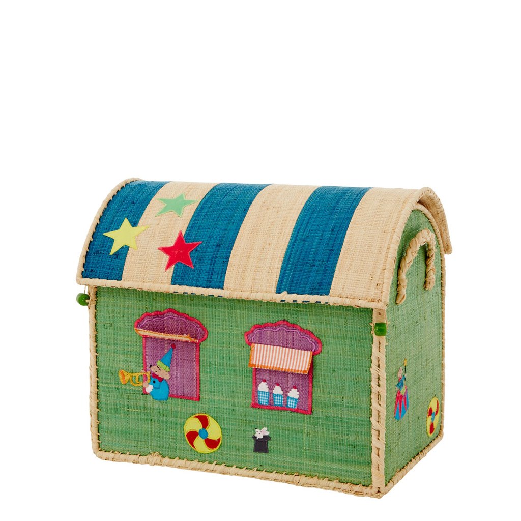 Rice Raffia Small Aufbewahrungshaus mit Circus Theme 1