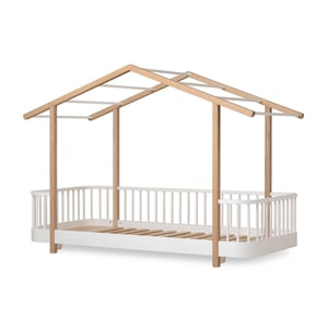 Oliver Furniture Wood Original Hausbett, weiß/Eiche