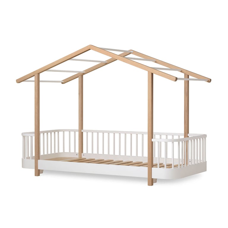 Oliver Furniture Wood Original Hausbett, weiß/Eiche