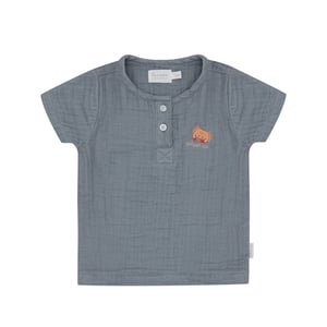 Leevje Musselin T-Shirt Ocean Kids, Blue