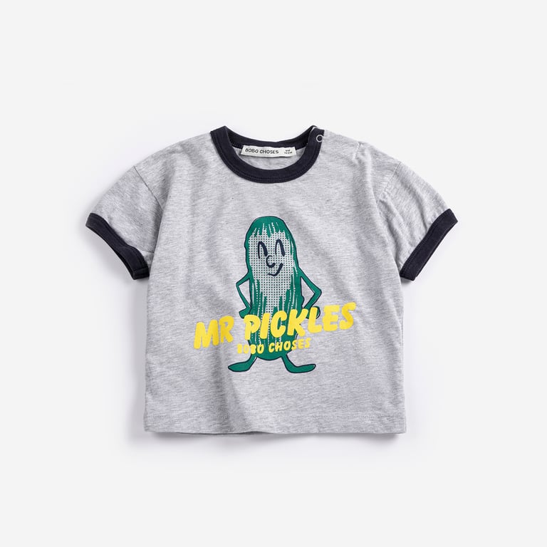 Bobo Choses T-Shirt Mr Pickles, heather grey