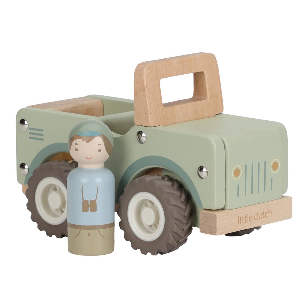 Little Dutch Safariauto aus Holz mit Ranger
