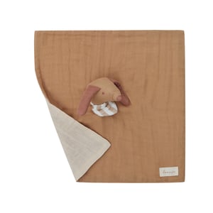 Leevje Musselin Kuscheltuch Little Dog, Hazelnut