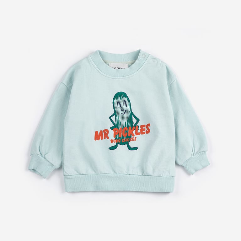 Bobo Choses Sweatshirt Mr Pickles, light blue