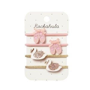 Rockahula Kids Haargummis Swan Lake Ballet Ponies, pink