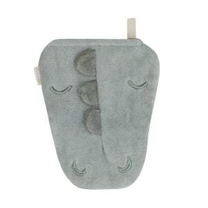 Leevje Waschlappen Crocodile, Soft Green