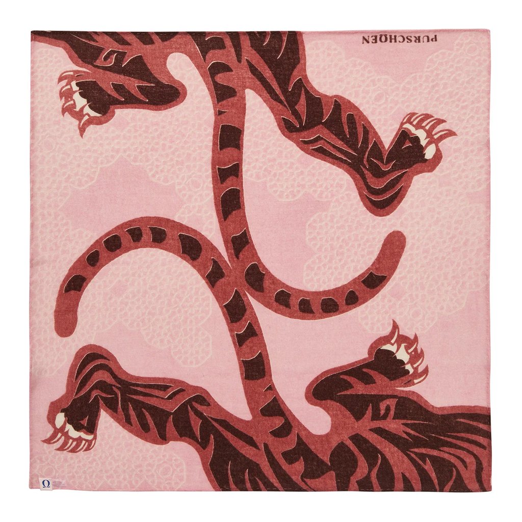 Purschoen Kaschmir Nicki-Tuch Bengal Tiger Deep Rose