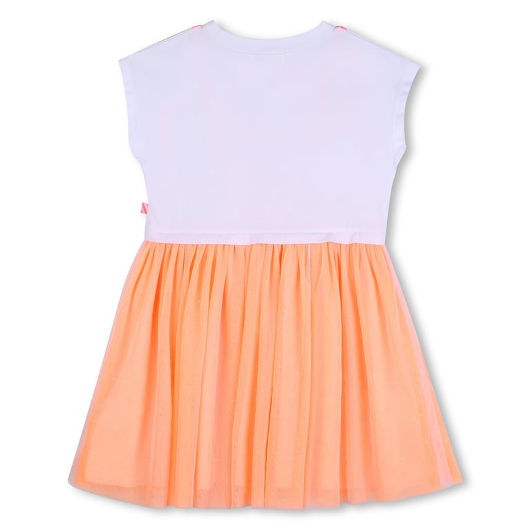 Billieblush Two-Tone Kleid mit Glitzer-Tüllrock, white 1