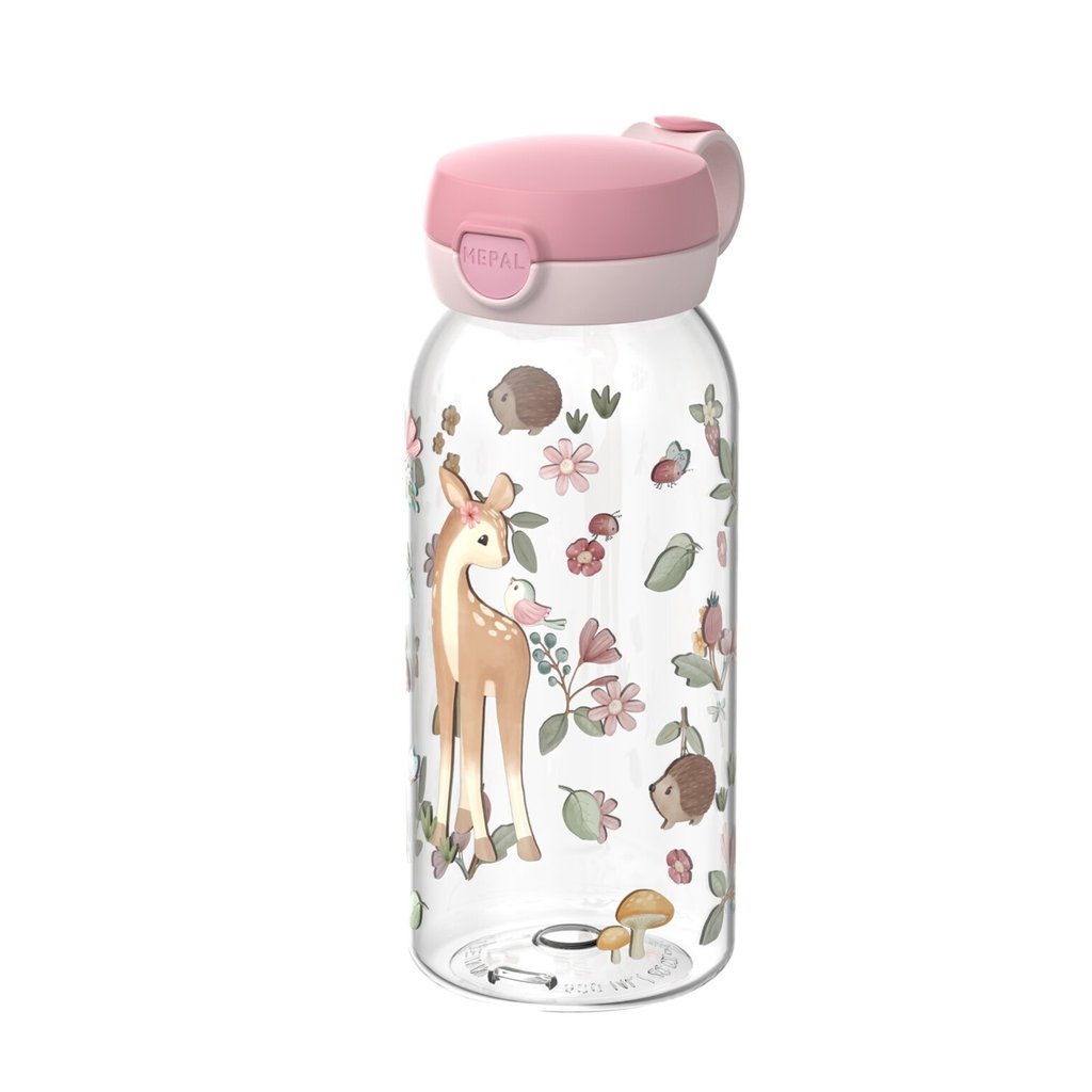 Mepal Trinkflasche Campus mit Klappdeckel 600 ml, Little Dutch Fairy Garden