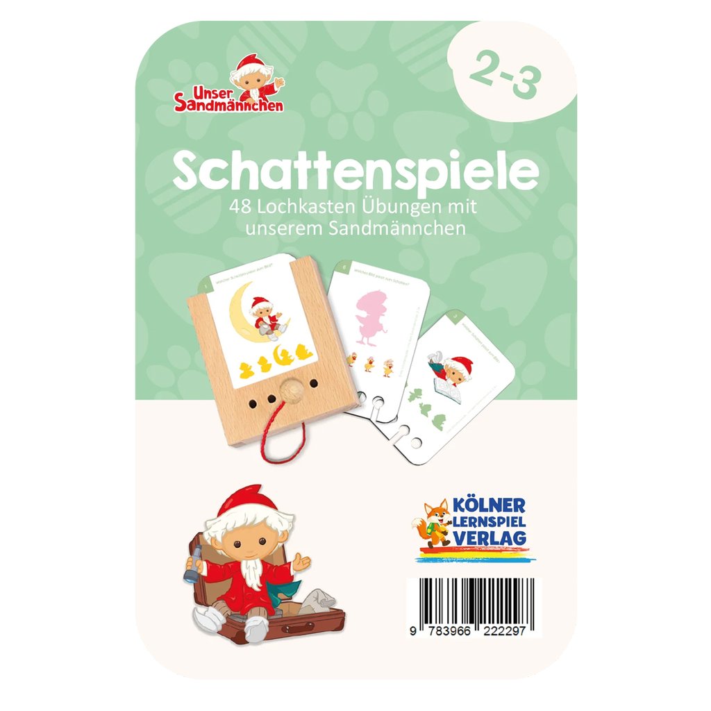 Kölner Lernspielverlag Lochkasten Kartensatz Schattenspiele Sandmännchen (2-3 Jahre)