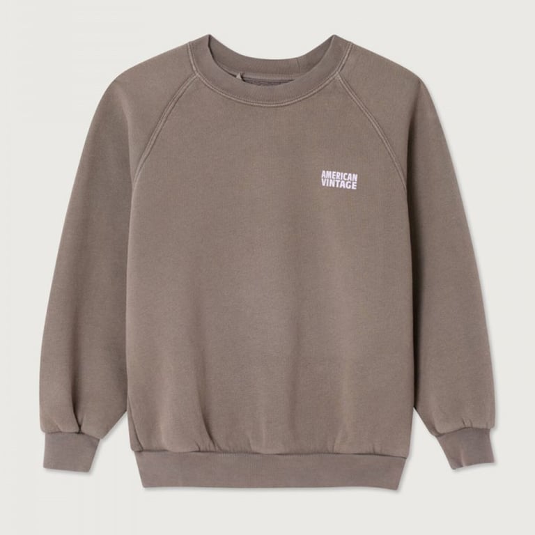 American Vintage Sweatshirt Izubird, Cendre Vintage