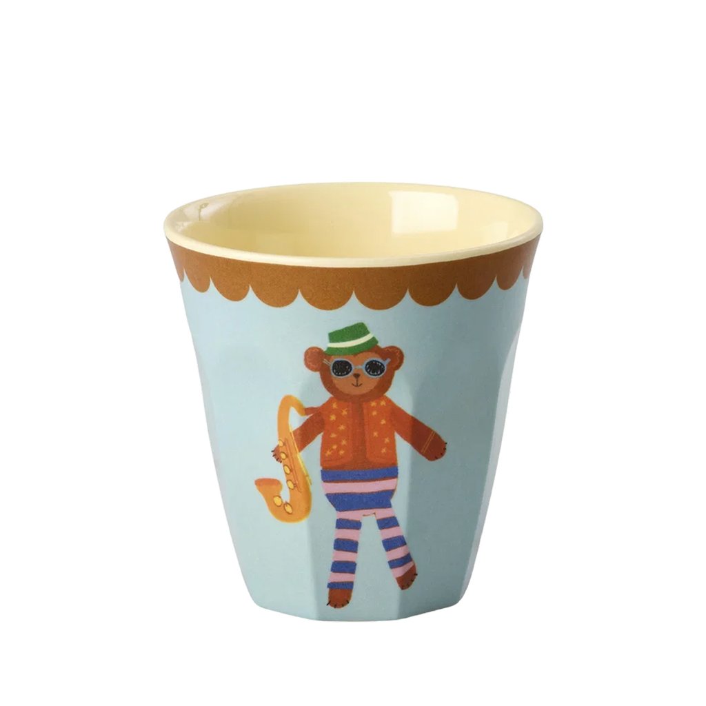 Rice Melamin Kleiner Becher Monkey Music Print