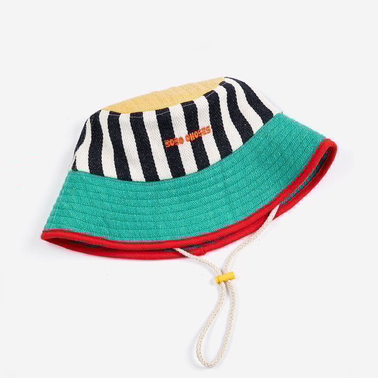 Bobo Choses Bucket Hat, striped multicolor