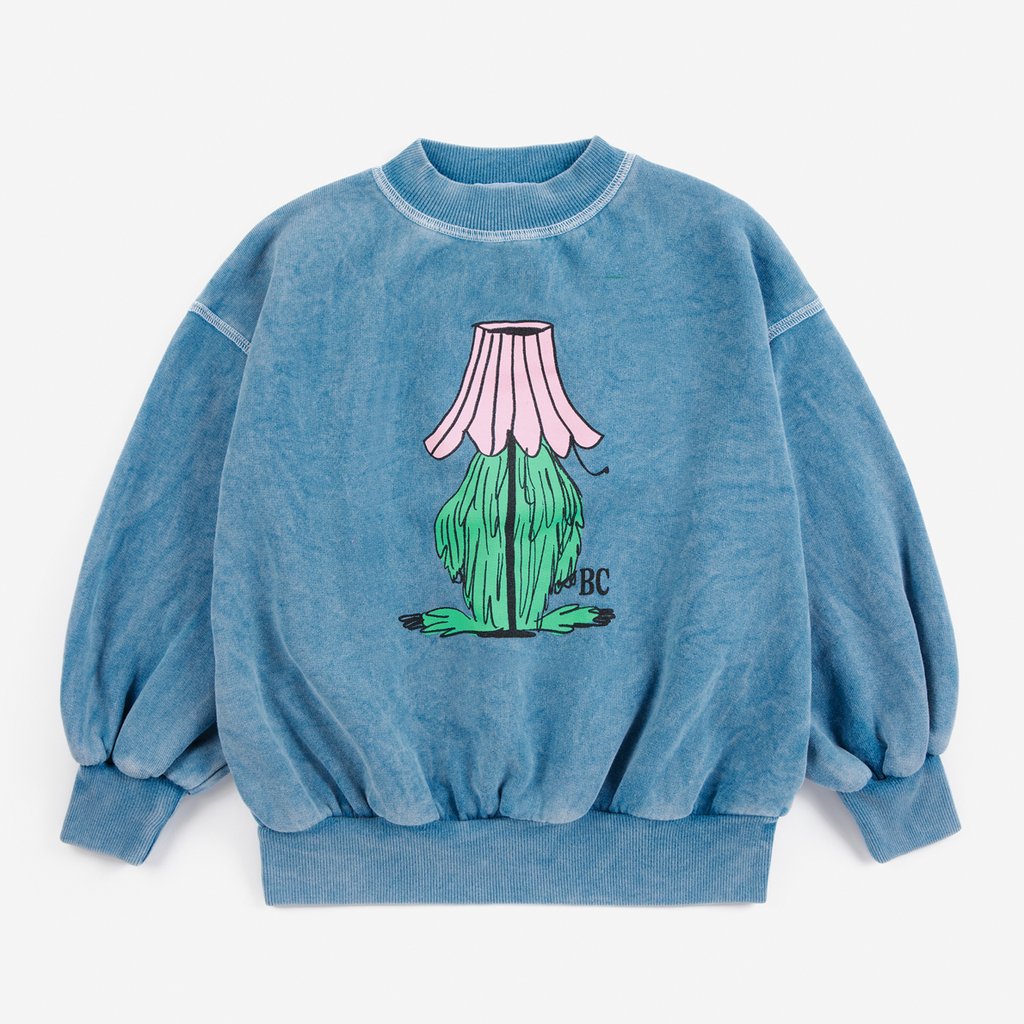 Bobo Choses Sweatshirt Hidden Monster, blue