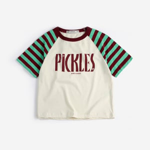 Bobo Choses T-Shirt Spicy Pickles raglan, offwhite