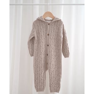 Umewe Strickoverall Beau, oatmeal